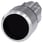 Trykknap, 22 mm, rund, metal, skinnede, sort, front ring, forhøjet 3SU1050-0CB10-0AA0 miniature