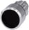 Trykknap, 22 mm, rund, metal, skinnede, sort, front ring, forhøjet 3SU1050-0CB10-0AA0 miniature