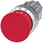 Paddetrykknap, 22 mm, rund, metal, skinnede, rød, 30 mm, 3SU1050-1AD20-0AA0 miniature