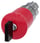 Nødstop paddetryk Trykknap, 22 mm, rund, metal, skinnede, rød, 40 mm, med CES lås, låsenummer VL1 3SU1050-1HV20-0AA0 miniature