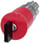 Nødstop paddetryk Trykknap, 22 mm, rund, metal, skinnede, rød, 40 mm, med CES lås, låsenummer VL1 3SU1050-1HV20-0AA0 miniature