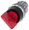 Nøglebetjent afbryder O.M.R, metal, skinnede, rød, 2 afbryder positioner O<I. 3SU1050-4FC01-0AA0 miniature