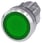 Lystrykknap, 22 mm, rund, metal, skinnede, grøn, Trykknap, flad, låsende, 3SU1051-0AA40-0AA0 miniature