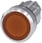 Lystrykknap, 22 mm, rund, metal, skinnede, rødbrun, Trykknap, flad, 3SU1051-0AB00-0AA0 miniature