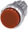 Lystrykknap, 22 mm, rund, metal, skinnede, rødbrun, Trykknap, forhøjet, 3SU1051-0BB00-0AA0 miniature