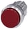 Lystrykknap, 22 mm, rund, metal, skinnede, rød, Trykknap, forhøjet, 3SU1051-0BB20-0AA0 miniature