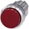 Lystrykknap, 22 mm, rund, metal, skinnede, rød, Trykknap, forhøjet, 3SU1051-0BB20-0AA0 miniature