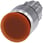 Belyst paddehattetryk, 22 mm, rund, metal, skinnede, rødbrun, 30 mm, låsende, 3SU1051-1AA00-0AA0 miniature