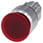 Belyst paddehattetryk, 22 mm, rund, metal, skinnede, rød, 30 mm, låsende, 3SU1051-1AA20-0AA0 miniature