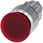 Belyst paddehattetryk, 22 mm, rund, metal, skinnede, rød, 30 mm, låsende, 3SU1051-1AA20-0AA0 miniature