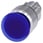 Belyst paddehattetryk, 22 mm, rund, metal, skinnede, blå, 30 mm, låsende, 3SU1051-1AA50-0AA0 miniature