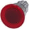 Belyst paddehattetryk, 22 mm, rund, metal, skinnede, rød, 40 mm, låsende, 3SU1051-1BA20-0AA0 miniature
