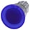 Belyst paddehattetryk, 22 mm, rund, metal, skinnede, blå, 40 mm, låsende, 3SU1051-1BA50-0AA0 miniature