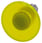 Belyst paddehattetryk, 22 mm, rund, metal, skinnede, gul, 60 mm, låsende, 3SU1051-1CA30-0AA0 miniature