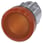 Indikatorlampe, 22 mm, rund, metal, skinnede, rødbrun, linse, glat 3SU1051-6AA00-0AA0 miniature