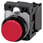 Trykknap, 22 mm, rund, plastik, rød, Trykknap, forhøjet, med holder 1 NC, skrue 3SU1100-0BB20-1CA0 miniature