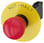 Nødstop paddetryk Trykknap rød, 40 mm med gul bagplade, inskription: NØDSTOP, med holder, 1 NO+1 NC, skrue, 3SU1100-1HA20-1FH0 3SU1100-1HA20-1FH0 miniature