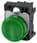 Indikatorlampe grøn, linse, glat, med holder, LED modul med integreret LED 110 V AC, skrue 3SU1103-6AA40-1AA0 miniature