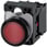 Lystrykknap rød, Trykknap, flad, med holder, 1 NC, LED modul med integreret LED 230 V AC, skrue 3SU1106-0AB20-1CA0 miniature
