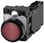 Lystrykknap rød, Trykknap, flad, med holder, 1 NO+1 NC, LED modul med integreret LED 230 V AC, skrue 3SU1106-0AB20-1FA0 miniature