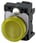 Indikatorlampe gul, linse, glat, med holder, LED modul med integreret LED 230 V AC, fjeder 3SU1106-6AA30-3AA0 miniature