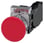 Paddetrykknap, 22 mm, rund, metal, skinnede, rød, 40 mm, låsende med holder, 1 NO+1 NC, skrue 3SU1150-1BA20-1FA0 miniature