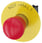 Nødstop paddetryk Trykknap, rød, 40 mm med gul bagplade, inskription: NØDSTOP, med holder, 1 NC, skrue, 3SU1150-1HA20-1CH0 3SU1150-1HA20-1CH0 miniature