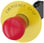 Nødstop paddetryk Trykknap, rød, 40 mm med gul bagplade, inskription: NØDSTOP, med holder, 1 NO+1 NC, skrue, 3SU1150-1HA20-1FG0 3SU1150-1HA20-1FG0 miniature