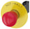Nødstop paddetryk Trykknap, rød, 40 mm med gul bagplade, inskription: NØDSTOP, med holder, 1 NO+1 NC, skrue, 3SU1150-1HA20-1FH0 3SU1150-1HA20-1FH0 miniature