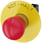 Nødstop paddetryk Trykknap, rød, 40 mm med gul bagplade, inskription: NØDSTOP, med holder, 1 NC, fjeder, 3SU1150-1HA20-3CH0 3SU1150-1HA20-3CH0 miniature