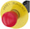 Nødstop paddetryk Trykknap, rød, 40 mm med gul bagplade, inskription: Arrêt d'urgence, med holder, 1 NO+1 NC, skrue 3SU1150-1HA20-1FJ0 miniature