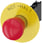 Nødstop paddetryk Trykknap, rød, 40 mm med gul bagplade, inskription: NØDSTOP, med holder, 1 NO+1 NC, fjeder, 3SU1150-1HA20-3FH0 3SU1150-1HA20-3FH0 miniature