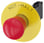 Nødstop paddetryk Trykknap, rød, 40 mm med gul bagplade, inskription: NØDSTOP, med holder, 1 NO+1 NC, skrue, 3SU1150-1HB20-1FH0 3SU1150-1HB20-1FH0 miniature