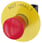 Nødstop paddetryk Trykknap, rød, 40 mm med gul bagplade, inskription: NØDSTOP, med holder, 1 NC, 1 NC, fjeder, 3SU1150-1HB20-3PH0 3SU1150-1HB20-3PH0 miniature