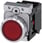 Lystrykknap, rød, Trykknap, flad, med holder, 1 NC, LED modul med integreret LED 24 V AC/DC, fjeder 3SU1152-0AB20-3CA0 miniature
