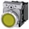 Lystrykknap, gul, Trykknap, flad, med holder, 1 NO, LED modul med integreret LED 24 V AC/DC, skrue 3SU1152-0AB30-1BA0 miniature