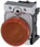 Indikatorlampe, rødbrun, linse, glat, med holder, LED modul med integreret LED 24 V AC/DC, skrue 3SU1152-6AA00-1AA0 miniature