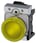 Indikatorlampe, gul, linse, glat, med holder, LED modul med integreret LED 24 V AC/DC, fjeder 3SU1152-6AA30-3AA0 miniature
