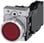 Lystrykknap, rød, Trykknap, flad, med holder, 1 NO+1 NC, LED modul med integreret LED 110 V AC, skrue 3SU1153-0AB20-1FA0 miniature