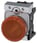 Indikatorlampe, rødbrun, linse, glat, med holder, LED modul med integreret LED 110 V AC, skrue 3SU1153-6AA00-1AA0 miniature