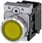 Lystrykknap, gul, Trykknap, flad, med holder, 1 NO, LED modul med integreret LED 230 V AC, fjeder 3SU1156-0AB30-3BA0 miniature