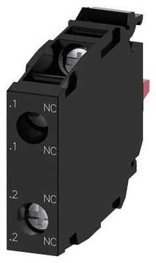 Kontaktmodul med 2 kontaktelementer, 2 NC, skrue, for frontplade 3SU1400-1AA10-1EA0