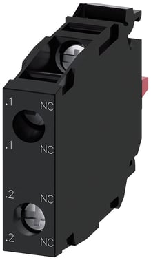 Kontaktmodul med 2 kontaktelementer, 2 NC, skrue, for frontplade 3SU1400-1AA10-1EA0