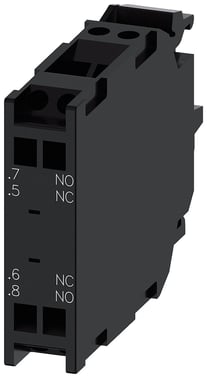 Kontaktmodul med 2 kontaktelementer, 1 NO førende + 1 NC forsinket,  fjeder, for frontplade 3SU1400-1AA10-3RA0
