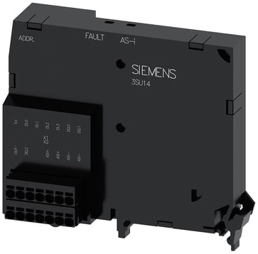 AS-Interface modul, A/B slave, 4 inputs and 3 outputs, sort, fjeder (Push-in), 3SU1400-2EJ10-6AA0