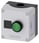 Kapsling  1 kontrol punkt plastik, forsænket for label, A=Trykknap grøn, label: I, 1 NO, skrue, bund motage 3SU1801-0AB00-2AB1 miniature