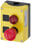Kapsling  plastik,  2 kontrol punkter plastik, B=indikator lys rød, LED 24 V, skrue 3SU1802-0NB00-2AB2 miniature