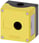 Kapsling metal, Hus top del gul, 1 kontrol punkt metal, forsænket for label, uden udstyr 3SU1851-0AA00-0AB2 miniature