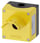 Kapsling metal, Hus top del gul, med beskyttende krave for 5 hængelåse, og paddetryk diameter 40 mm 3SU1851-0AA00-0AF2 miniature