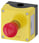 Kapsling metal, Hus top del gul, 1 kontrol punkt metal Trykknap rød, 40 mm 3SU1851-0NB00-2AA2 miniature